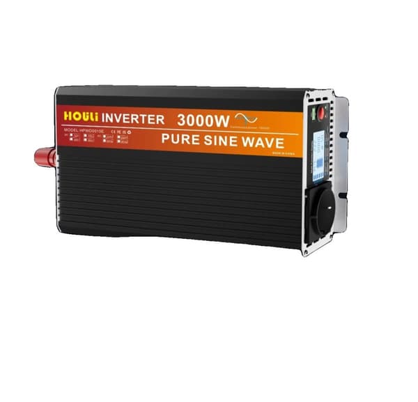HOULI Puhdas Sinimuotoinen Invertteri, Huipputeho 6000W, Jatkuva Teho 3000W,3000 W, 12 V, 220 V