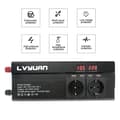 Miniatyrbillede 2 af 2: Bilomformer, 2600W spidseffekt, 1300W kontinuerlig effekt,12V EU Sort