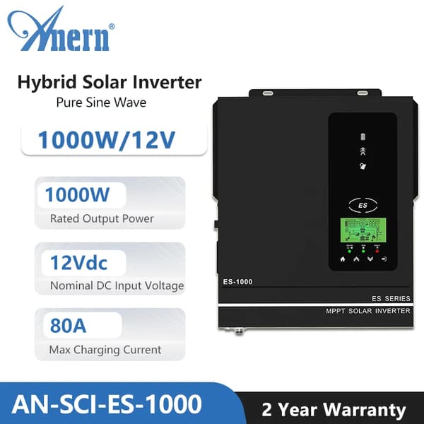Hybrid Solar Inverter, 4200W Teho, Kaksois-AC-lähtö,1KW EI WIFI 12V, Lähetys EU:sta