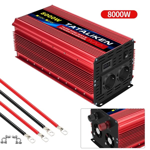 Puhdas sinimuotoinen virtamuunnin, 12V tulo, 220V lähtö,12V8000W 50HZEU
