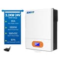 Miniatyrbillede 1 af 2: Hybrid sol inverter, 6,2 kW nominel effekt, 120 A maks. solcelleladningsstrøm,SMR II 3,2KW Wifi