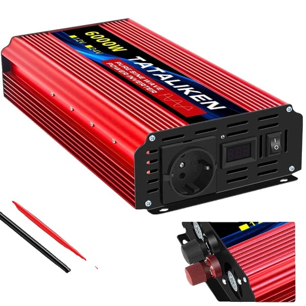 Ren Sinuskurve Strømomformer, 12V Indgang, 220V Udgange,12V6000W 50HZEU