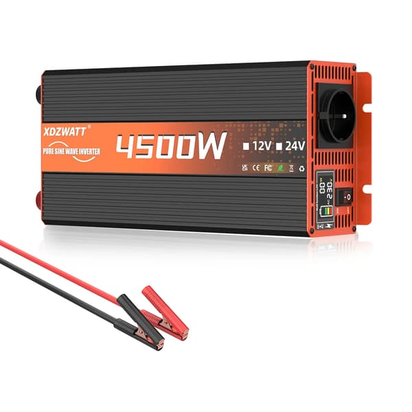 Ren sinusvågsomvandlare, 1500W kontinuerlig effekt, europeiskt uttag,12V 4500W 50HZ EU