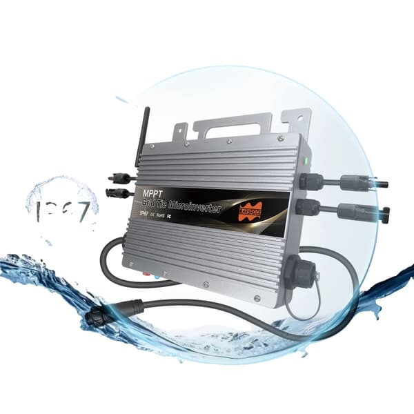 700W Solcelle Nettilsluttet Mikroinverter, Indbygget WiFi, IP67 Vandtæt Klassificering,700W, DC22-50V, 90-250V