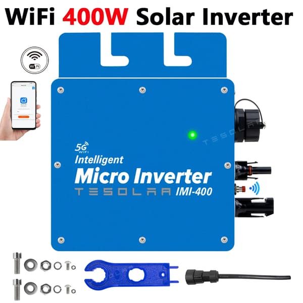 Solomvandlare, 400W effekt, IP65 vattentålig klassning,230V (180-260V växelström), 22-50V DC, 400W