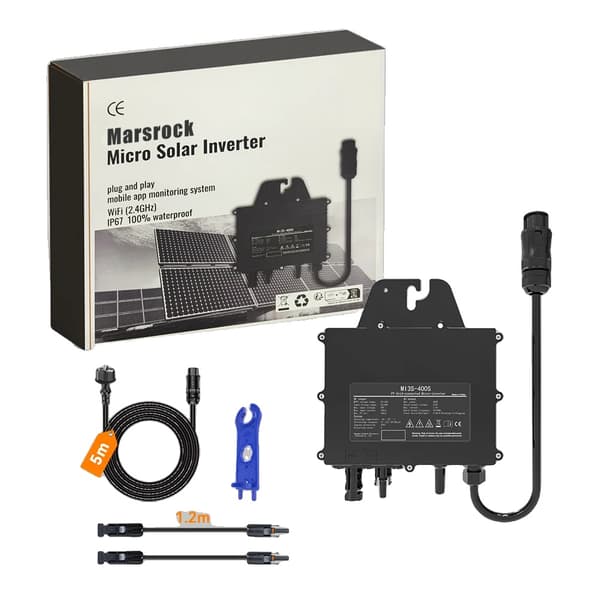 Mikroaurinkoinvertteri, 400W Teho, Wi-Fi-yhteys,AC 230V, 400W Muunnin, DC 22-50V