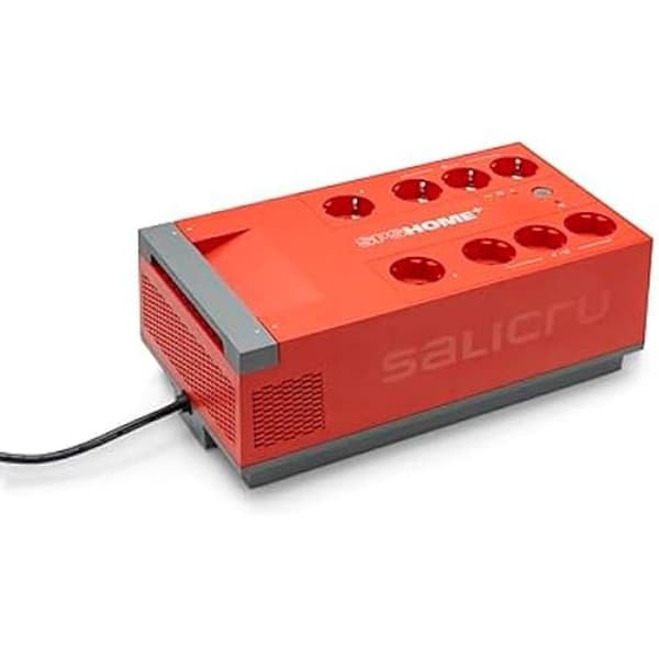 UPS - SALICRU - SPS 650 HOME+ - 650VA - Överspänningsskydd - AVR - 8 vinklade uttag Röd