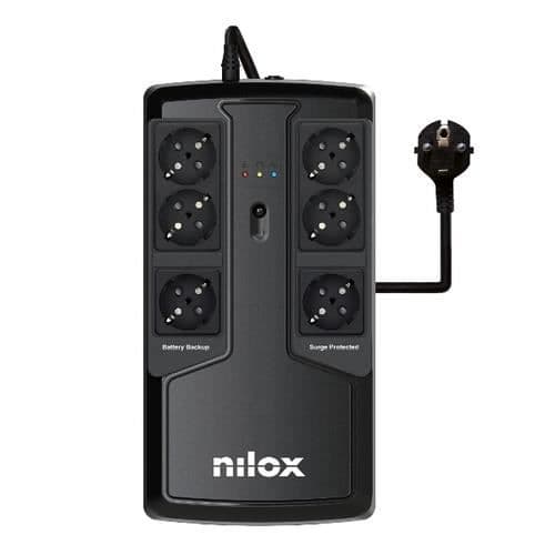 UPS Line Interactive Kontinuitetsgrupp - NILOX NXGCLIO8501X5V2 - 850 VA - Linjeinteraktivitet
