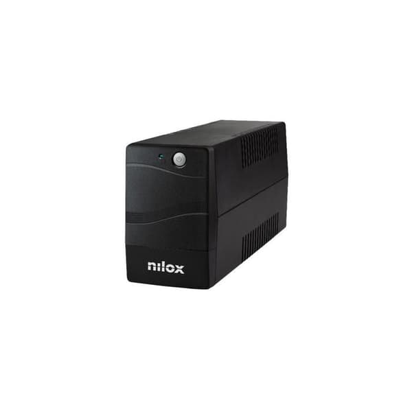 UPS-kontinuitetsgrupp - NILOX - NXGCLI12001X7V2 - 1200 VA - 840 W - Batteri 5 Ah Svart