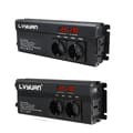 Miniatyrbild 1 av 2: Effektomvandlare, 6000W topputgång, 1300W kontinuerlig effekt,EU 12V Svart 50hz