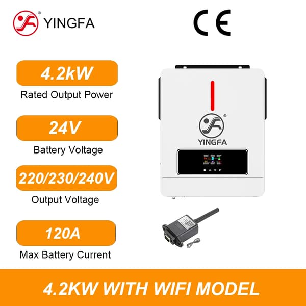 Aurinkosähkön muunnin, 4.2 kW nimellisteho, WiFi älykäs ohjaus,90-500V, 220-240V, 4.2kW WiFi:llä
