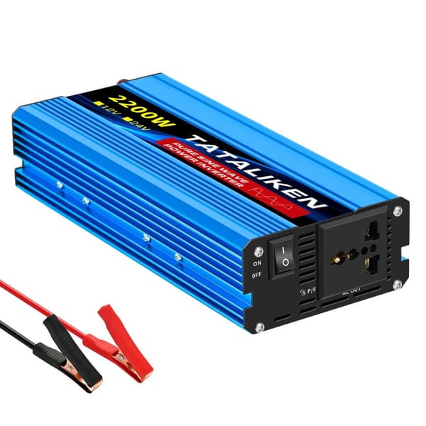 Puhdas sinimuotoinen invertteri, 12V:sta 220V:iin muunnos, CE-sertifioitu turvallisuudelle,2200W