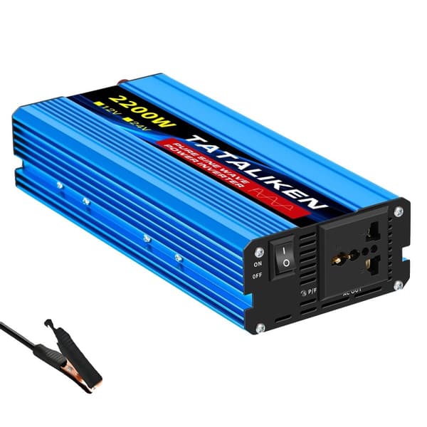 Puhdas sinimuotoinen invertteri, 12V:sta 220V:iin muunnos, CE-sertifioitu turvallisuudelle,2200W