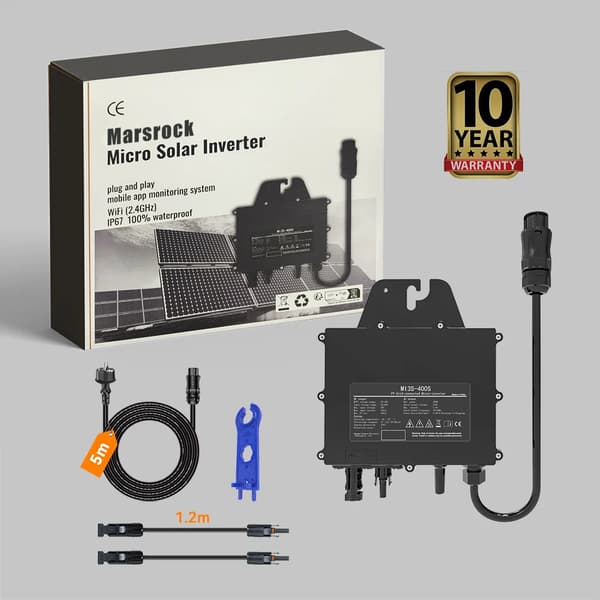Solarmikroinverter, 400W udgang, IP67 vandtæt,400W inverter, 230V, 22-50V