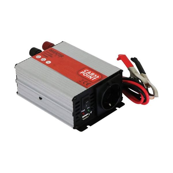 Växelriktare - Carpoint - 300W - 12V till 230V - Färg grå - 1 uttag