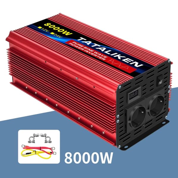 Inverter, Ren Sinus Bølge, Bil Mikro Inverter,12V 8000W 50HZ EU