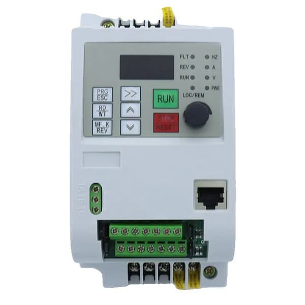 Frekvensomformer, 0,75KW - 4KW udgangseffekt, justerbar hastighedskontrol,4KW 380V(hvid)