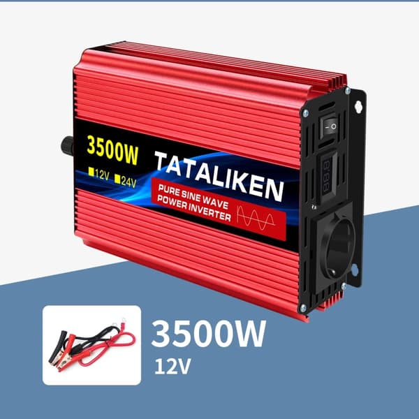 Ren Sinuskurve Inverter, 12V Indgang, 220V Udgange,12V 3500W 50HZ EU