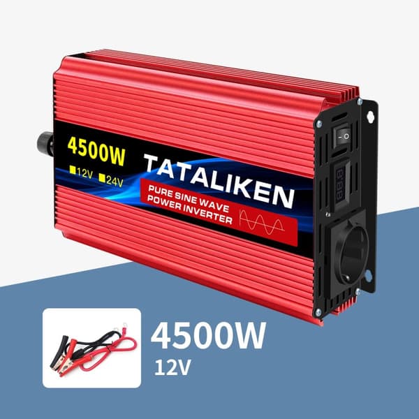 Inverter, Ren Sinus Bølge, Bil Mikro Inverter,12V 4500W 50HZ EU