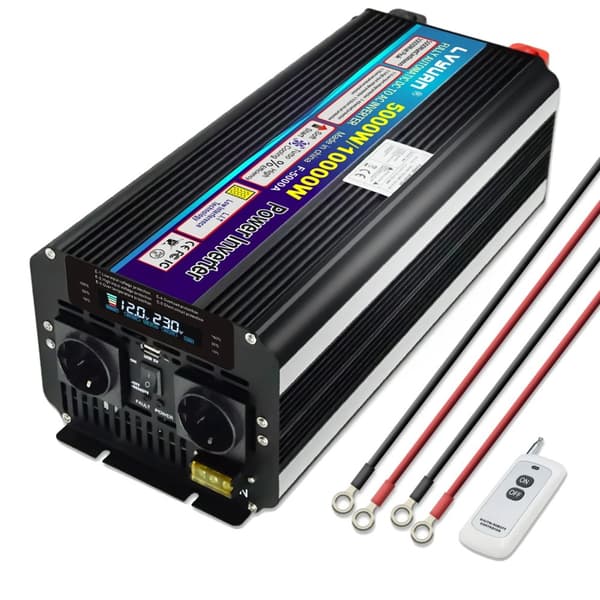Solenergi Inverter, Spids Effekt, Modificeret Sinusbølge Udgivelse,10000W 12V 220V EU