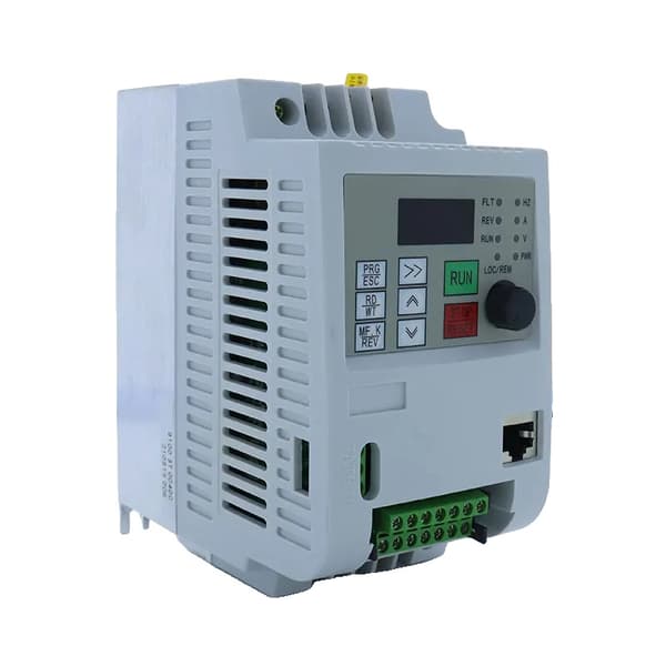 Frekvensomformer, 0,75KW - 4KW udgangseffekt, justerbar hastighedskontrol,1.5KW 220V(hvid)