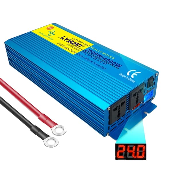 Ren Sinuskurve Inverter, 4000W-6000W Spidseffekt, 24V Indgang,12V, 2000W-4000W, 220V-230V EU