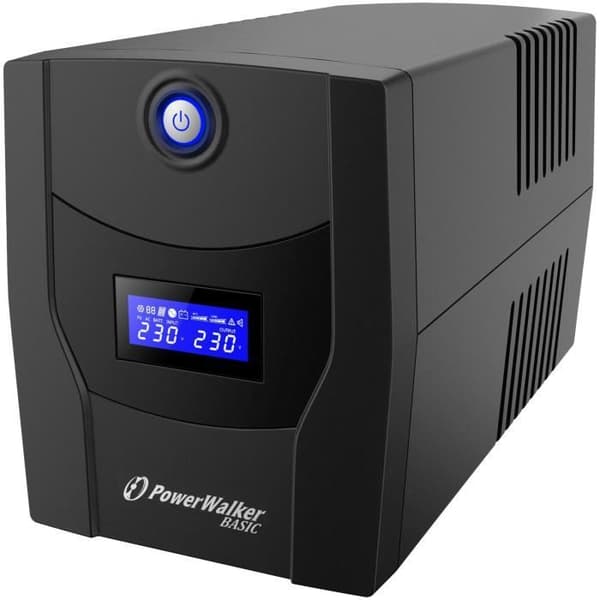 BlueWalker UPS VI 1500 STL avbrottsfri strömförsörjning Linjeinteraktivitet 1500 VA 900 W 4 AC-uttag Svart