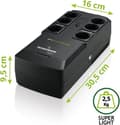 Miniatyrbild 3 av 4: Tecnoware ERA PLUS STRIP 800 UPS - 6 Schuko-utgångar - Autonomi upp till 20 min/PC eller 60 min/modemrouter - Effekt 800 VA