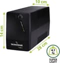 Miniatyrbild 3 av 4: Inverter - Tecnoware - ERA PLUS 900 - 900VA - Överspänningsskydd - Autonomi 10 min