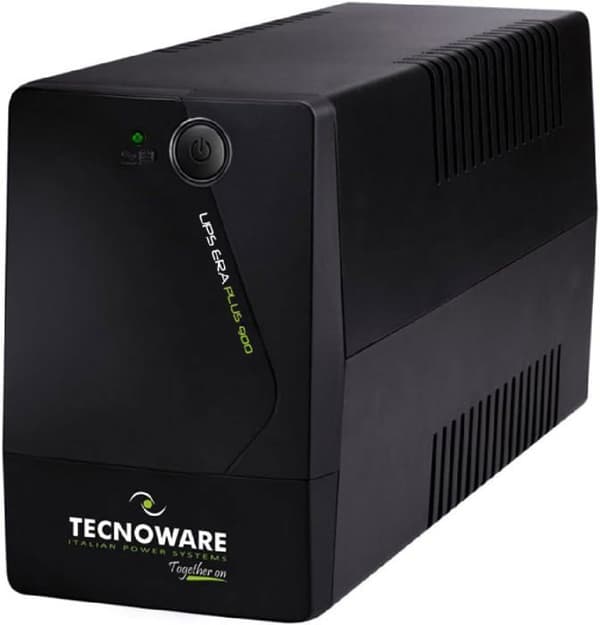 Inverter - Tecnoware - ERA PLUS 900 - 900VA - Överspänningsskydd - Autonomi 10 min Svart