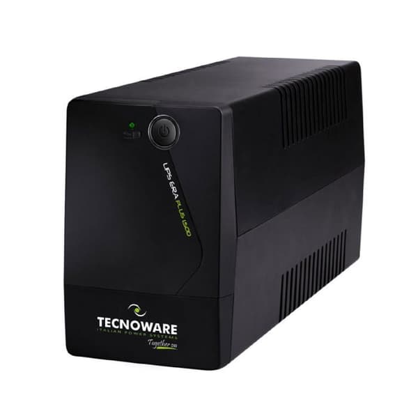Tecnoware UPS ERA PLUS 1500, 1500VA UPS, Skydd mot strömavbrott för PC, Modem, Videoövervakning