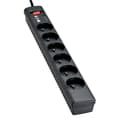 Miniatyrbillede 2 af 2: Forgreningsdåse/Overspændingsbeskytter - EATON Beskyttelsesdåse 6 Tel FR - PS6TF - 6 franske stikkontakter + 1 RJ telefonstik - Sort