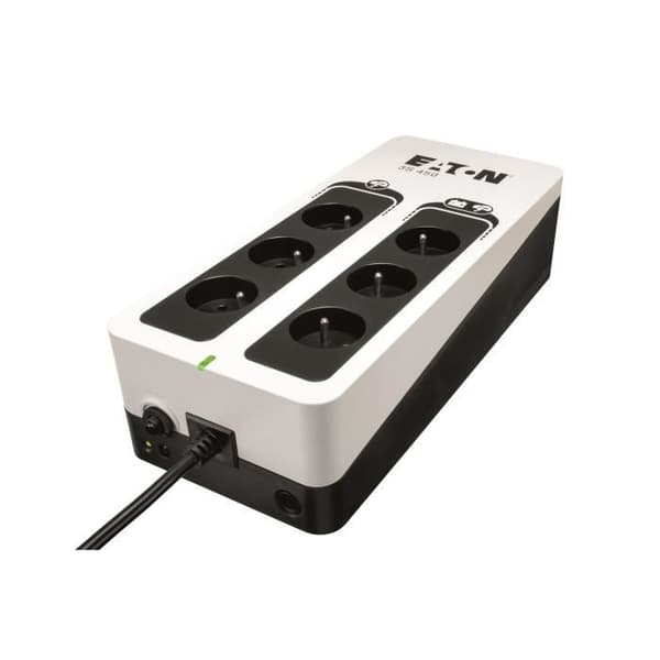 UPS/Fordelerskinne/Overspændingsbeskytter - EATON 3S 450 FR - Offline UPS - 3S450F - 450VA (6 FR-stik)