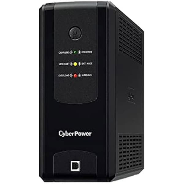 CyberPower UT1050EG Avbrottsfri strömförsörjning - Linjeinteraktivitet - 1050 VA - 630 W - 4 AC-utgång(ar) Svart