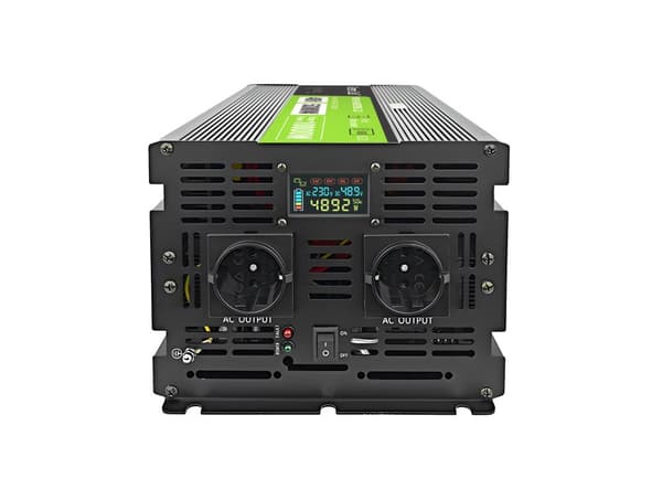 Green Cell PowerInverter LCD 48V 5000W/10000W inverter med display - ren sinusvåg