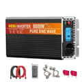 Pikkukuva 1 / 2: Puhdas sinimuotoinen invertteri, nimellisteho 3000W/6000W, USB-ulostulo 5V/2.1A,Peak Power 6000W 12V