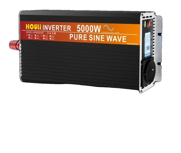 HOULI Puhdas Sinimuotoinen Invertteri, Huipputeho 6000W, Jatkuva Teho 3000W,5000 W, 12 V, 220 V