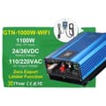 Miniatyrbillede 1 af 2: Grid Tie Inverter, 1100W Max PV Indgang, Zero Output Limiter Funktion,PV40-60V(36V BAT), 190-260V, WIFI 1000W begrænser