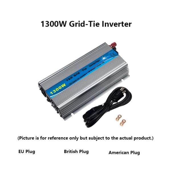 Aurinkomikroinvertteri, tehokas DC-AC-muunnos, kompakti muotoilu,1300W, 220-240V, 36 VBAT tai 20-45VDC