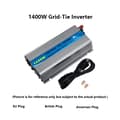 Miniatyrbillede 2 af 2: Grid-Tie Inverter, 1000W eller 1400W Output, Effektiv AC Konvertering,1400W, 24VBAT ELLER 10,8-30VDC, 220-240V