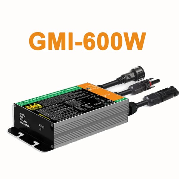 Solær Mikro Inverter, Effektiv Energiomdannelse, Bred Spændingskompatibilitet,Voc 18-60V, 180V-280VAC, GMI-600W