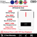 Pikkukuva 2 / 2: Y&H Hybrid Aurinkosinvertteri, 4.2KW ja 6.2KW Teho, Puhtaan Sinimuotoisen Aallon, 120A MPPT Latauslaite,220-240V, ECO-4200W-24VBAT
