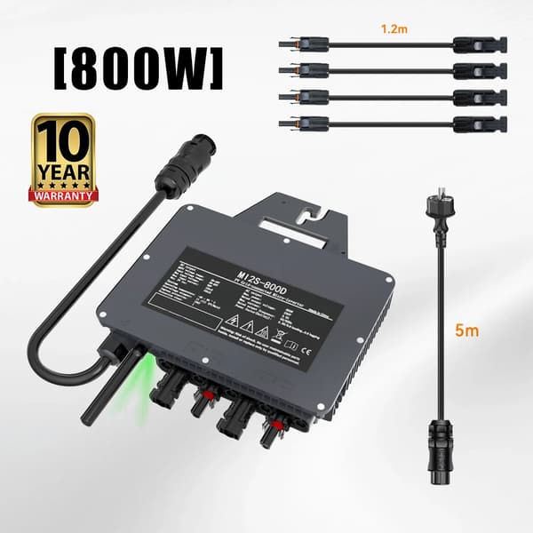 800W Solarmikroinverter, Høj Effektivitet, IP67 Vandtæt,800W inverter, 230V, 22-50V