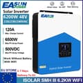 Miniatyrbillede 2 af 2: Hybrid sol inverter, 6500W maks. PV-effekt, 120A ladestøm,SMH III 6.2KW 48V WIFI