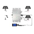 Pikkukuva 1 / 2: Aurinkomikroinvertteri, IP65 vesitiivis, MPPT-tehokkuus,22-50V, 180-260VAC, WVC-1200W-LCD-näytöllä