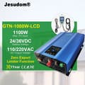 Miniatyrbillede 2 af 2: Grid Tie Inverter, 1100W Max PV Indgang, Zero Output Limiter Funktion,PV26-45V(24V BAT), 190-260V, LCD 1000W begrænser