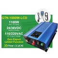 Miniatyrbillede 1 af 2: Grid Tie Inverter, 1100W Max PV Indgang, Zero Output Limiter Funktion,PV26-45V(24V BAT), 190-260V, LCD 1000W begrænser