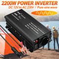 Pikkukuva 2 / 2: 2200W Puhtaan Sinimuotoisen Virran Muunnin, 1100W Jatkuva Teho, USB-lähtö,2200W-12V-220V