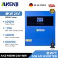 Pikkukuva 2 / 2: Hybrid Solar Inverter, Nimellisteho, Puhtaan Sinimuotoisen Aallon, 230VAC Syöttöjännite,ANJ-4KW-24V, 24V, 220-240V