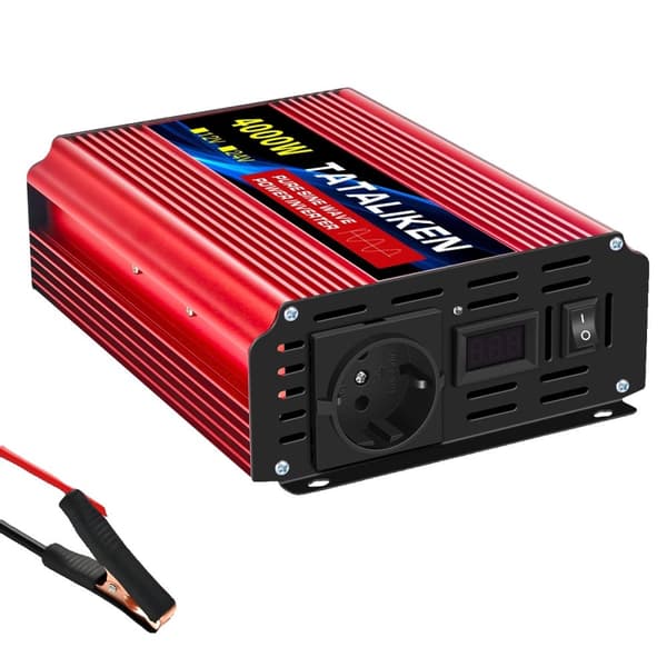 Puhdas sinimuotoinen invertteri, 12V DC - 220V AC, useita tehovaihtoehtoja,4000W 12V